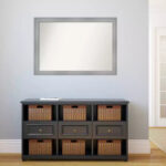Polished Nickel Frame Wall Mirror - 40 x 28 Inch - Image 6