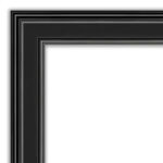 24" x 30" Non-Beveled Ridge Black Wall Mirror - Image 4