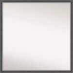 Square Framed Black Silver Wall Mirror – 27.75 x 27.75 in. - Image 2