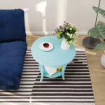 Round End Table with Display Shelf - Image 10