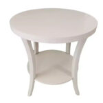 Round End Table with Display Shelf - Image 4