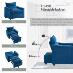 3-in-1 Convertible Sleeper Sofa Chair with Adjustable Backrest & Cup Holder - Image 14