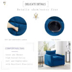 3-in-1 Convertible Sleeper Sofa Chair with Adjustable Backrest & Cup Holder - Image 15