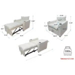 3-in-1 Convertible Sleeper Sofa Chair with Adjustable Backrest & Cup Holder - Image 5