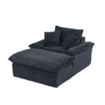 Oversized Chaise Lounge Chair with Ottoman and Pillows - Image 10