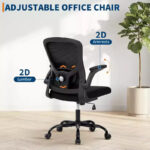 High-Back Mesh Office Chair with Adjustable Height and Flip-Up Armrests - Image 8