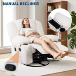 Swivel Recliner Chair with Vibration Massage and Heating Function - Image 7