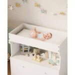 Wooden Baby Changing Table with 2 Drawers - Image 8