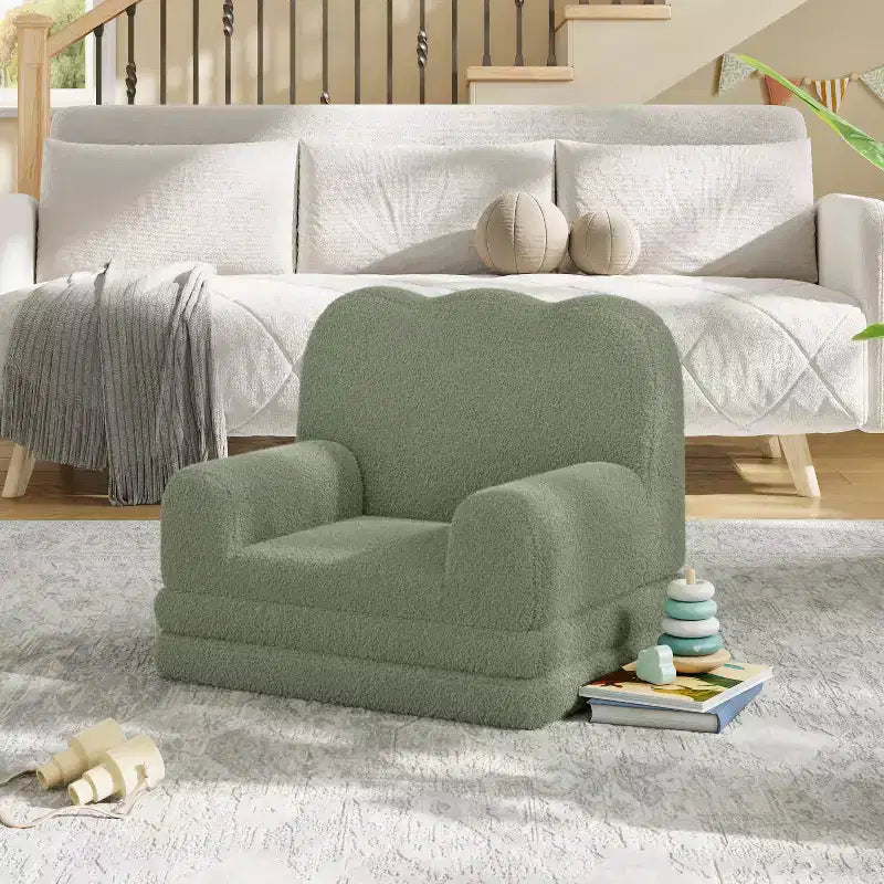 1006011981_1 Kids Foldable Foam Sofa Lounger - Image 1