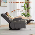 Manual Recliner Chair with Rocking Motion, Massage and Heat - Image 14