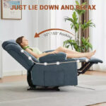 Manual Recliner Chair with Rocking Motion, Massage and Heat - Image 2