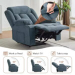 Manual Recliner Chair with Rocking Motion, Massage and Heat - Image 4
