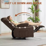 Manual Recliner Chair with Rocking Motion, Massage and Heat - Image 8