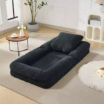 64.9'' 5-Position Adjustable Floor Sofa Bed, Upholstered Lounger for Adults & Pets, Foldable Lazy Couch - Image 16