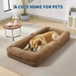 64.9'' 5-Position Adjustable Floor Sofa Bed, Upholstered Lounger for Adults & Pets, Foldable Lazy Couch - Image 22