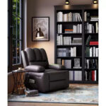 Manual Recliner Chair for Adults - PU Leather Single Sofa with Wide Seat for Living Room - Image 13
