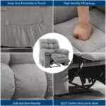 Rocking Recliner Chair with Massage and Heat Function, 2 Side Pockets - Image 19