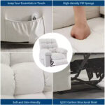Rocking Recliner Chair with Massage and Heat Function, 2 Side Pockets - Image 5