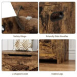 30-Inch Flip-Top Storage Chest with Safety Hinges - Image 10