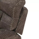 Manual Recliner Chair, Non-Pilling Breathable Fabric Reclining Chair with Adjustable Backrest for Living Room, Brown - Image 5