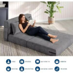 76-Inch Convertible Sofa Bed - 4-in-1 Folding Sleeper Loveseat with Corduroy Upholstery - Image 5