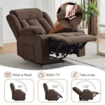 Massage Rocker Recliner Chair with Side Pockets and Cup Holder - Image 11