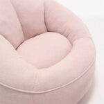 Foam Filled Bean Bag Chair with Foot Stool - Image 4