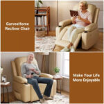 Power Lift Recliner Chair with Massage and Heat, PU Leather Single Sofa for Living Room - Image 6