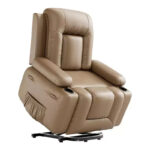 Power Lift Recliner Chair with Massage and Heat, PU Leather Single Sofa for Living Room - Image 29