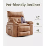 PU Leather Power Lift Recliner Chair with Cup Holders and Adjustable Backrest - Image 13