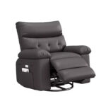 PU Leather Power Lift Recliner Chair with Cup Holders and Adjustable Backrest - Image 17