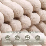 Oversized Chaise Lounge Chair with Storage - Upholstered Corduroy Sofa Chair with 3 Pillows for Home - Image 7