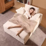 Oversized Chaise Lounge Chair with Storage - Upholstered Corduroy Sofa Chair with 3 Pillows for Home - Image 8