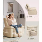 Manual Recliner Rocking Chair with Massage and Heating Function - Image 2