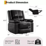 Electric Recliner Sofa with Massage and Lumbar Heating - Image 4