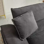 Corduroy Sofa Sleeper Loveseat with Pillows - Image 38