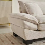 Corduroy Sofa Sleeper Loveseat with Pillows - Image 7