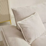 Corduroy Sofa Sleeper Loveseat with Pillows - Image 9