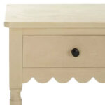 2-Drawer Console Table with Open Shelf – Natural Finish - Image 3