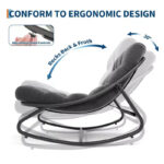Oversized Egg Rocking Chair with Cushion - All Weather Indoor Outdoor Rocking Chair - Image 21