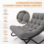 Oversized Egg Rocking Chair with Cushion - All Weather Indoor Outdoor Rocking Chair - Image 26