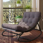 Oversized Egg Rocking Chair with Cushion - All Weather Indoor Outdoor Rocking Chair - Image 27
