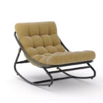 Oversized Egg Rocking Chair with Cushion - All Weather Indoor Outdoor Rocking Chair - Image 9